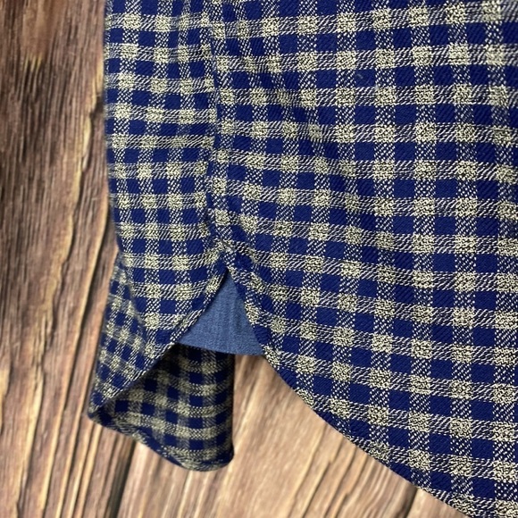 Men’s Joseph Abboud 💯 Cotton Non-Iron Blue & Gray Buttoned Down Shirt- Sz XL - Picture 7 of 12